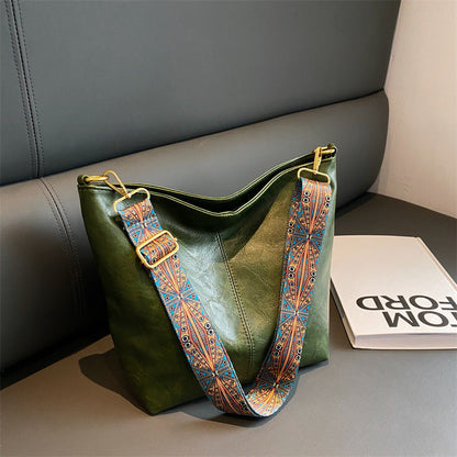Stijlvolle Vintage Dames Leren Handtas – Tijdloos & Elegant