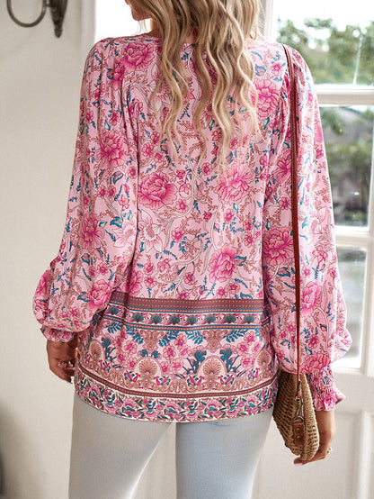 AVA | Zomerse Boho Blouse Voor Dames - Luchtig, Flatterend & Stijlvol