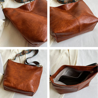 Stijlvolle Vintage Dames Leren Handtas – Tijdloos & Elegant