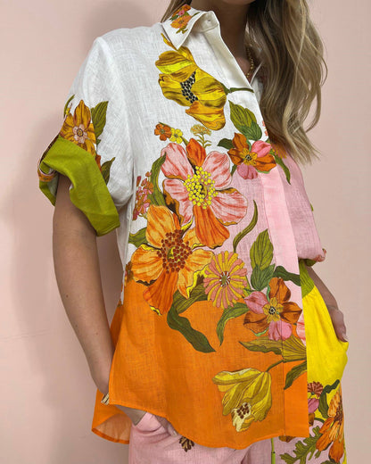 ISADORA | Zomerse Bloemen Print Set Voor Dames - Luchtig, Elegant & Stijlvol