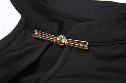 INDIRA | Dames Haltertop Zonder Mouwen Met Hoepelhals – Nauwsluitend, Elegant & Edgy