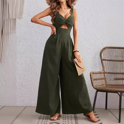 GINA | Elegante Jumpsuit Met Kruisend Design Voor Dames - Stijlvol & Flatterend