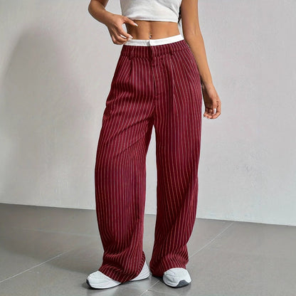 SHADE | Comfortabele Dames Panthalon Met Streep Design - Comfortabel & Stijlvol