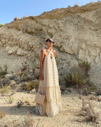 BIBI | Chique Zomerjurk Voor Dames Met Artistieke Details - Zomers, Elegant & Stijlvol