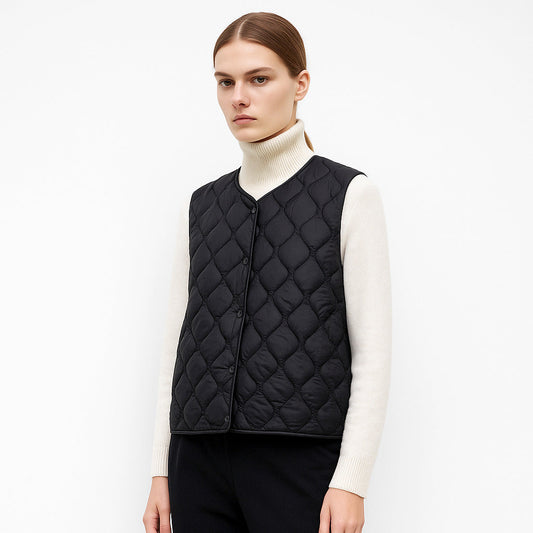 Reversible Gewatteerd Vest Voor Dames | Lichtgewicht Omkeerbaar Bodywarmer Voor Lente En Herfst