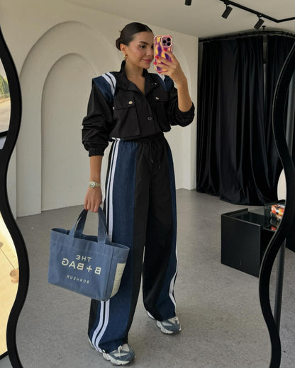 LEONORA Set – Casual,Chic & Trendy Denim Afwerking