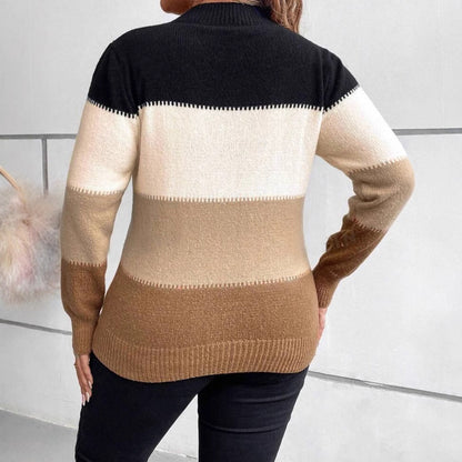 Dames Gestreepte Gebreide Trui | Tijdloos Comfort Met Een Chique Touch