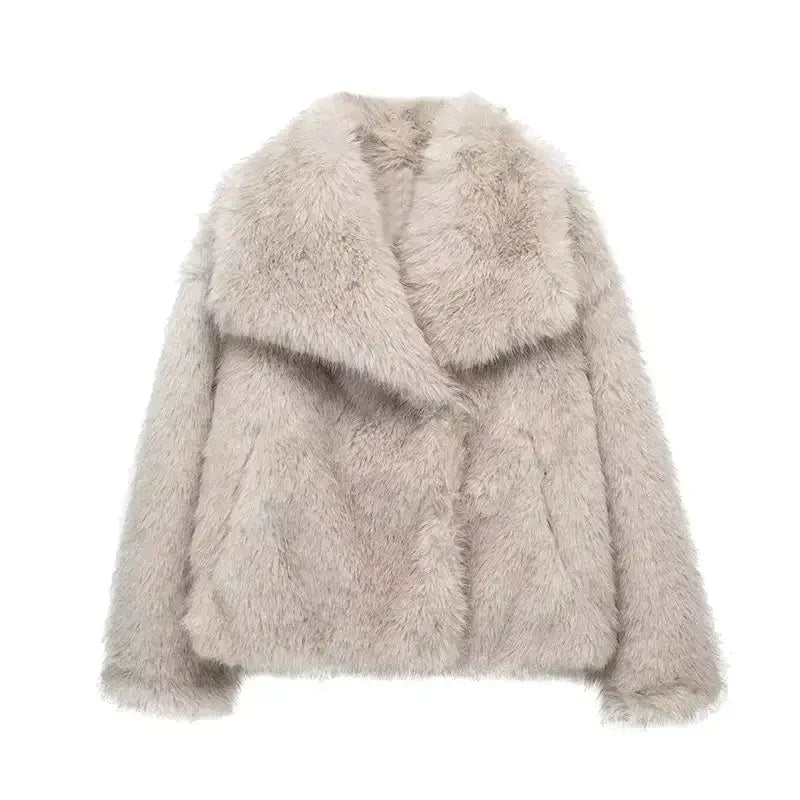 Luxe Pluizige Kunstbont Jas | Warmte, Volume En High-End Glamour