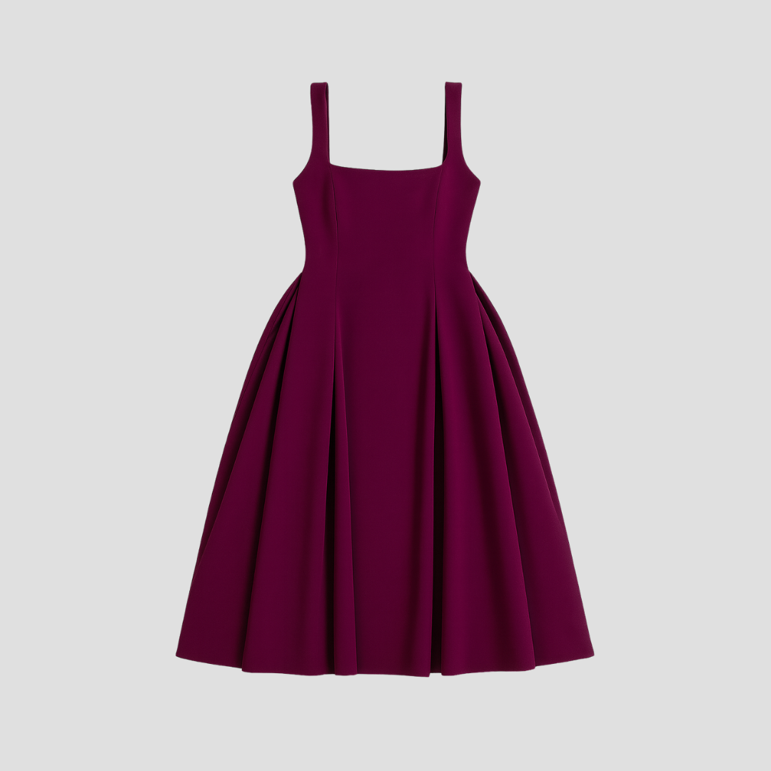 Plissé midi jurk | elegant en vrouwelijk voor elke gelegenheid