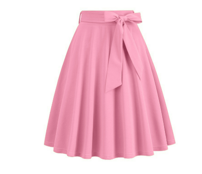 LOU | Elegante Dames A-lijn Midirok met Zijstrik – Hoog Getailleerd & Flatterend Silhouet