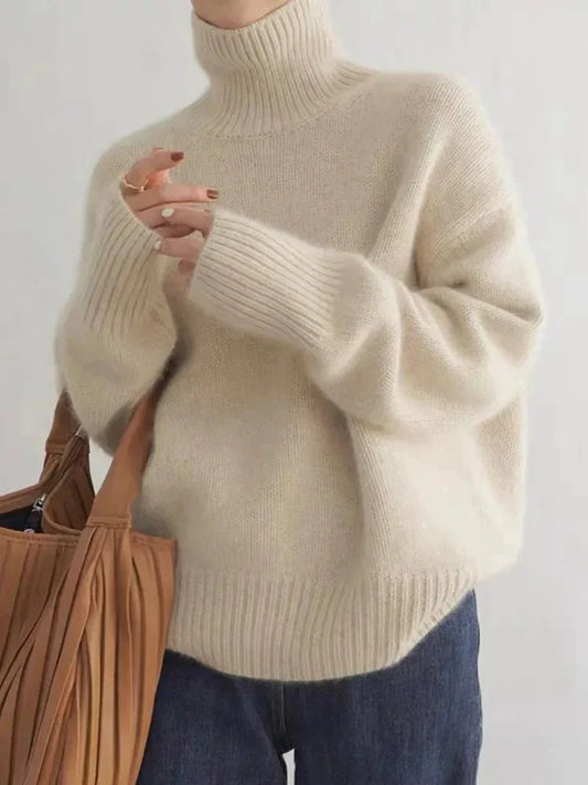 DELIA | Elegante Dames Coltrui in Zachte Stretchstof - Warm, Casual & Comfortabel