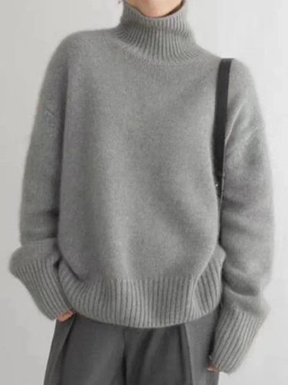 DELIA | Elegante Dames Coltrui in Zachte Stretchstof - Warm, Casual & Comfortabel