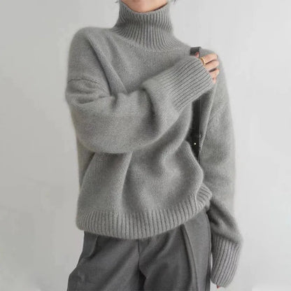 DELIA | Elegante Dames Coltrui in Zachte Stretchstof - Warm, Casual & Comfortabel