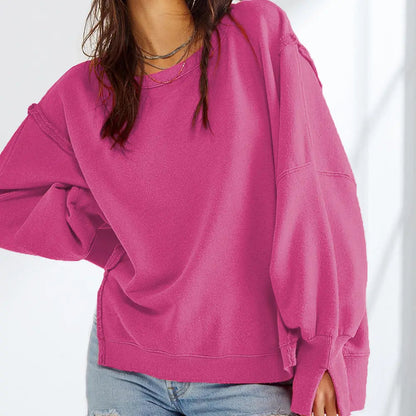 LIV | Oversized Damestrui Van Katoenmix – Casual, Comfortabel & Tijdloos Modieus