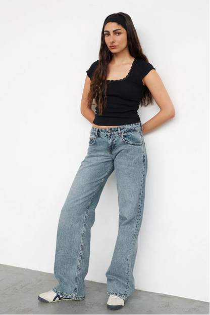 ROXY | Low-Rise Dames Jeans in Y2K Stijl – Comfortabel, Trendy & Flatterend!