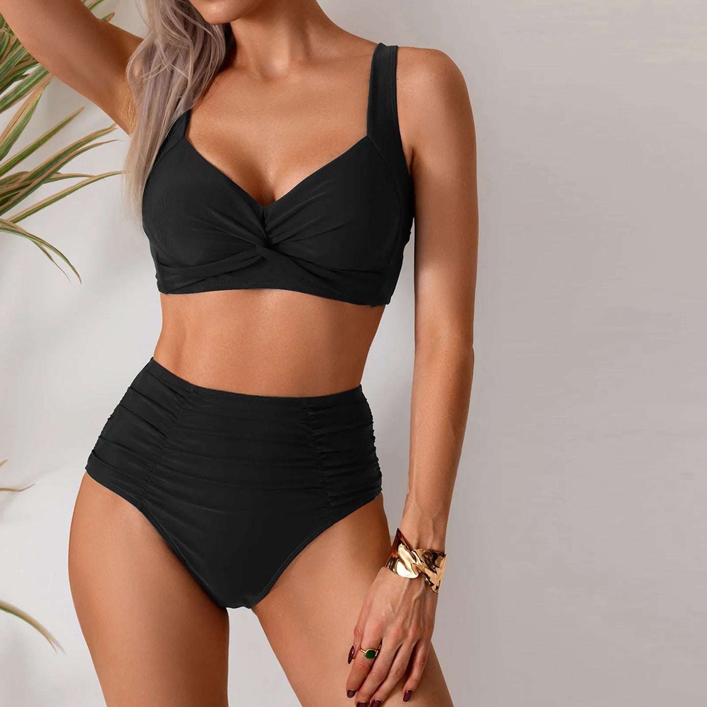 LANA | Flatterende High Waist Bikini – Corrigerend, Comfortabel & Elegant Voor Elke Vrouw