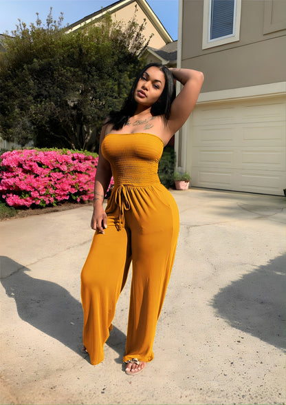 ADELINE | Strapless Jumpsuit Voor Dames