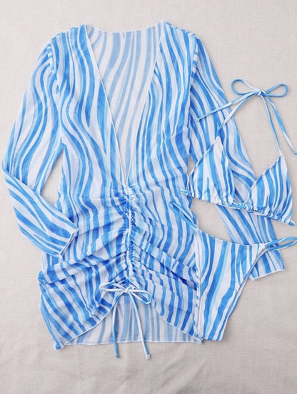 TUGBA | Luxe 3-Delige Bikini Set Voor Dames - Zomers & Elegant
