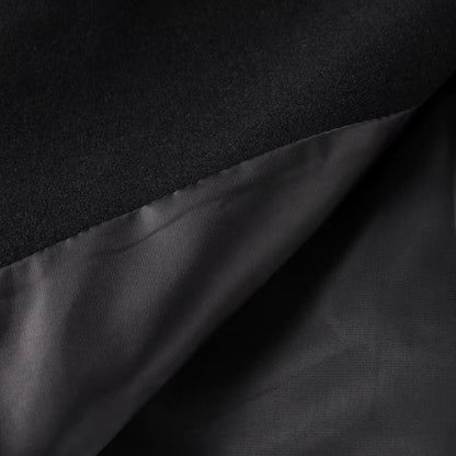 Luxe Wollen Korte Damesjas Zwart Met Knopen – Elegant, Warm & Perfect Voor Herfst & Winter (kopie)