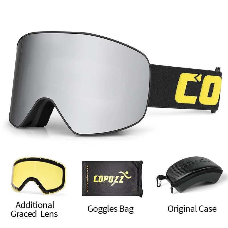 Professionele Ski Bril | Dubbele Anti-condens Lens Met UV400 & Breed Zicht