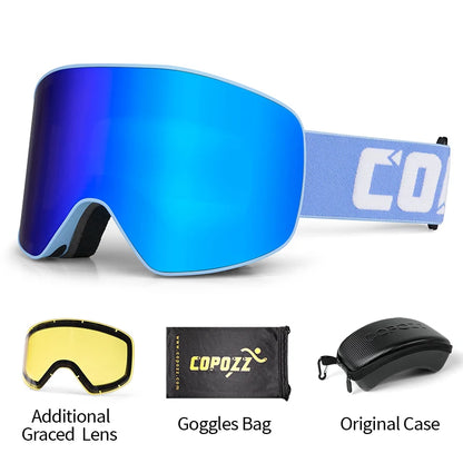 Professionele Ski Bril | Dubbele Anti-condens Lens Met UV400 & Breed Zicht
