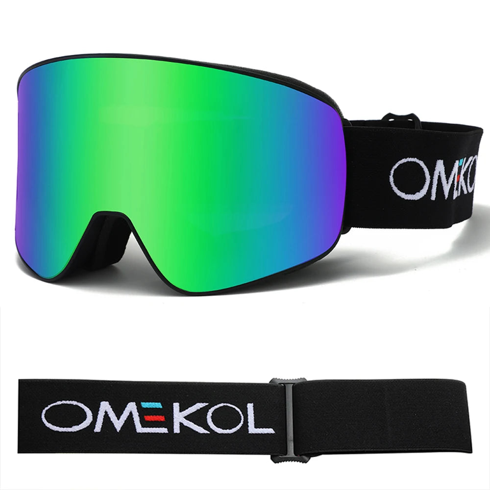 Dubbele Laag Ski Bril | Anti-Fog & UV-bescherming Voor Wintersport