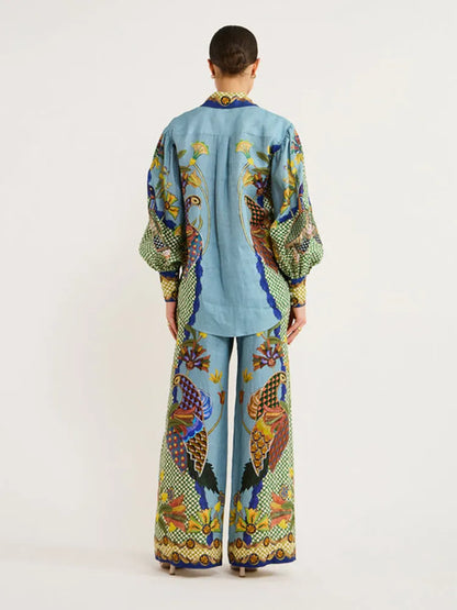 FREDERIEK | Luchtige Dames Set Met Unieke Print - Comfort, Stijlvol & Elegant
