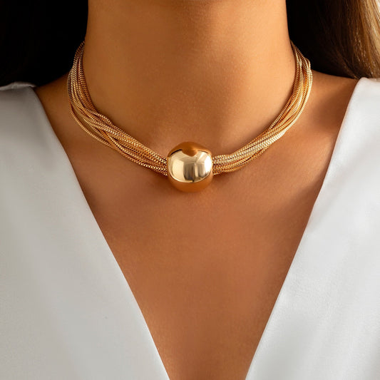 ELLUN | Italiaans Bolvormig Design - Dames Ketting