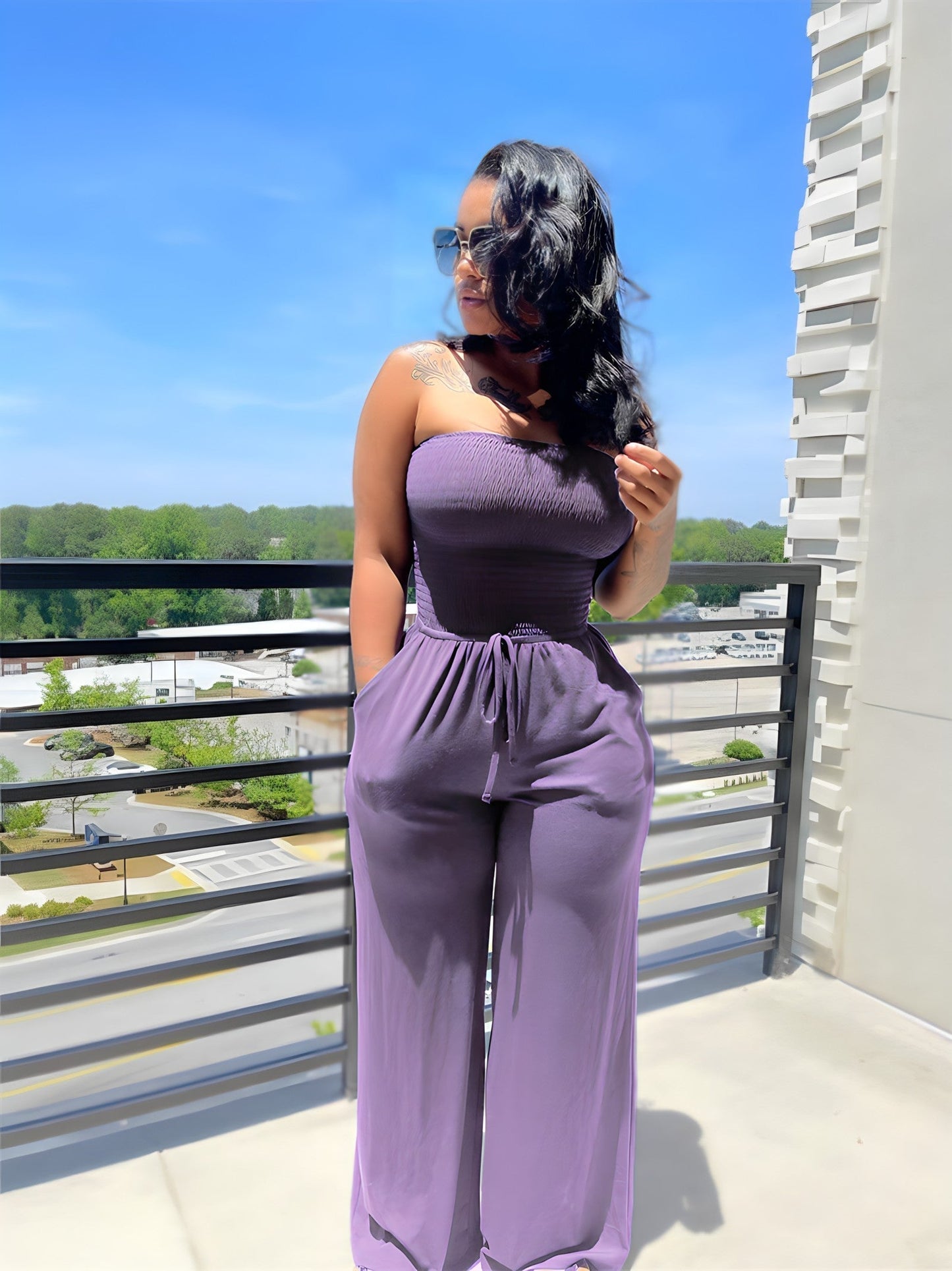 ADELINE | Strapless Jumpsuit Voor Dames