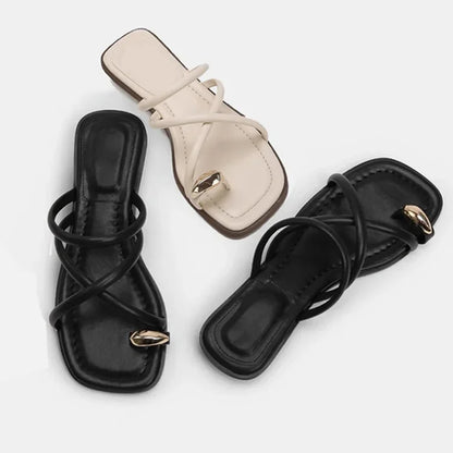 AYLA | Elegante Dames Slippers met Gouden Detail – Elegant, Comfortabel & Statement-Waardig