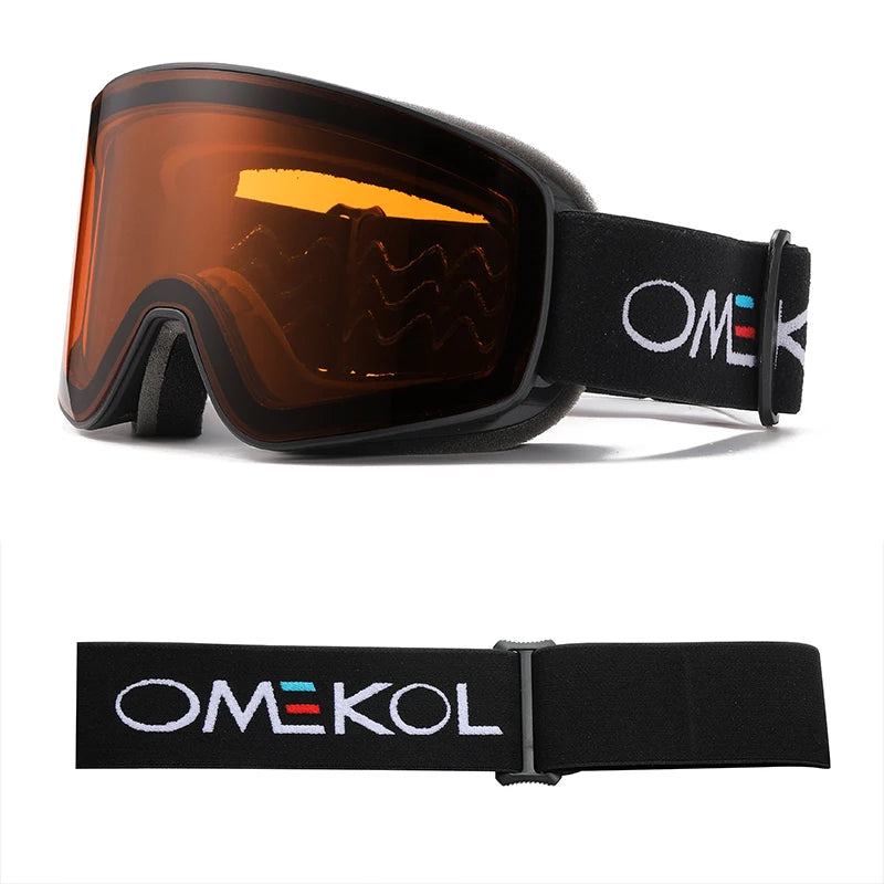 Dubbele Laag Ski Bril | Anti-Fog & UV-bescherming Voor Wintersport