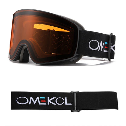 Dubbele Laag Ski Bril | Anti-Fog & UV-bescherming Voor Wintersport