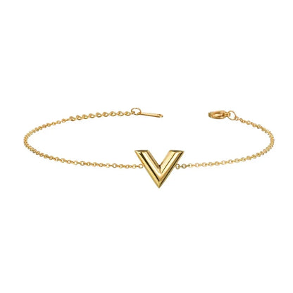 LOUIS | Gouden Sieradenset met V-Detail – Tijdloze Luxe voor Elke Gelegenheid