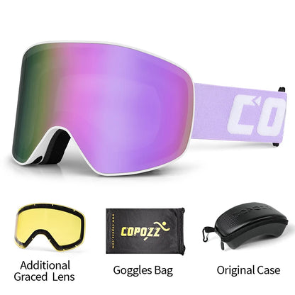 Professionele Ski Bril | Dubbele Anti-condens Lens Met UV400 & Breed Zicht