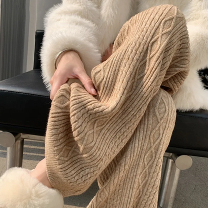 ISALIE | Gebreide Kasjmierlook Sweatpants Voor Dames – Luxe, Zacht & Perfect voor Relaxte Dagen