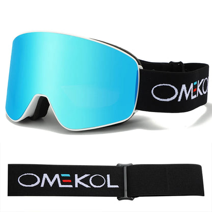 Dubbele Laag Ski Bril | Anti-Fog & UV-bescherming Voor Wintersport
