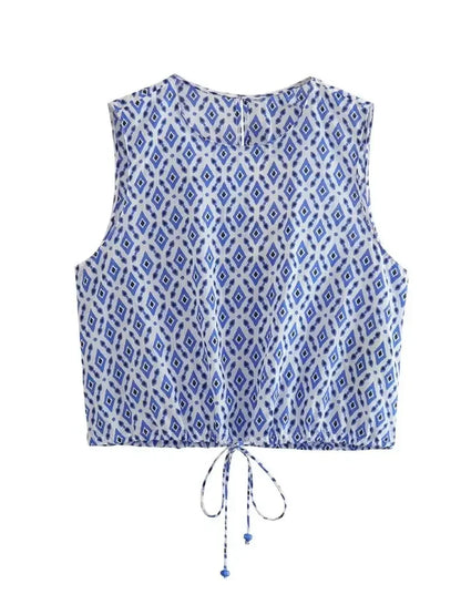 FARAH | Luchtige Zomerset Voor Dames Met Grafische Print - Relaxed, Zomers & Stijlvol