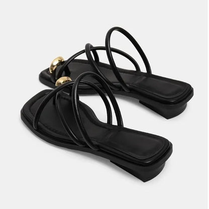 AYLA | Elegante Dames Slippers met Gouden Detail – Elegant, Comfortabel & Statement-Waardig