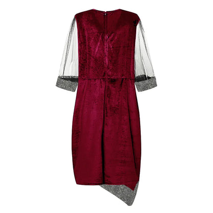 Elegante herfst feestjurk | Plussize glamour met verfijnde sprankel!