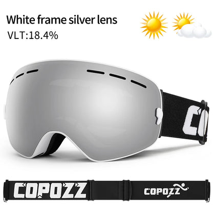 Ski Bril Pro Vision | Dubbele Anti-fog Lens Met Breedzicht & UV400 Bescherming