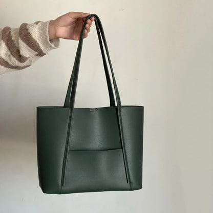 Dames leren handtas met top handvat | Tijdloze luxe voor elke dag