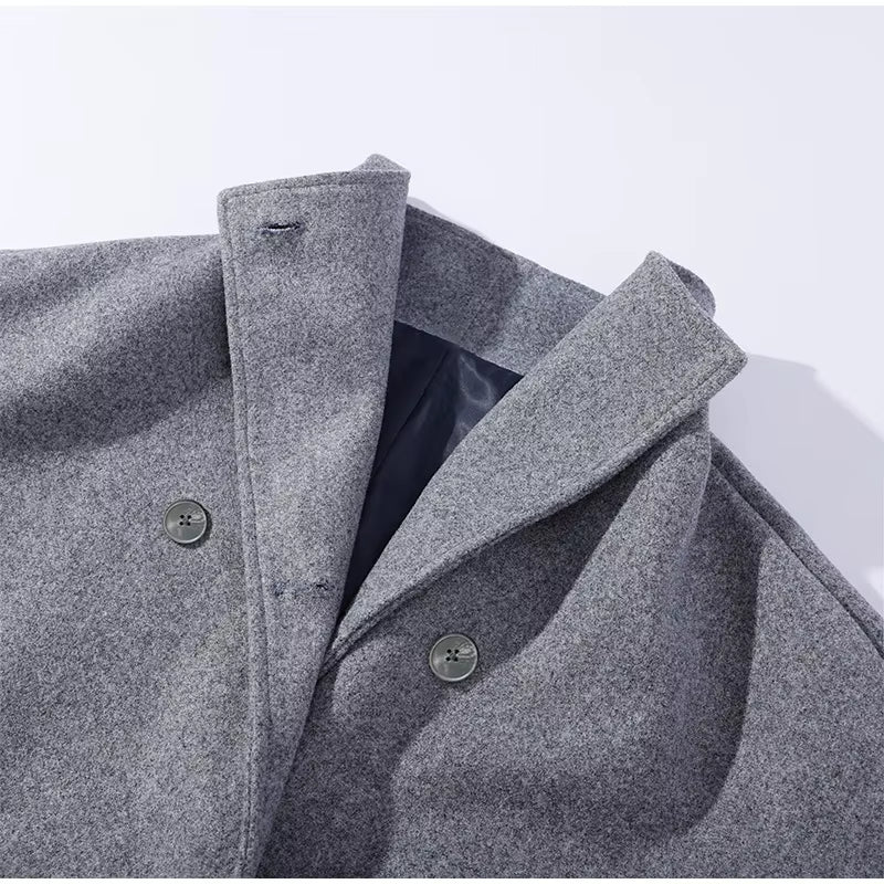 Urban Wool Coat | Luxe Wollen Korte Damesjas Met Knopen – Elegant, Warm & Perfect Voor Herfst & Winter