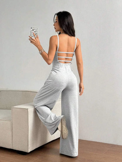 ZINARA | Comfortabele Stretchy Dames Jumpsuit Met Spaghettibandjes – Perfect Voor Casual Looks En Dagelijks Gebruik