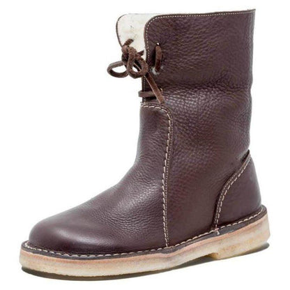 ELENA | Waterdichte Dames Fleece Laarzen Met Wollen Voering – Unieke Duurzaamheid & Ultiem Wintercomfort