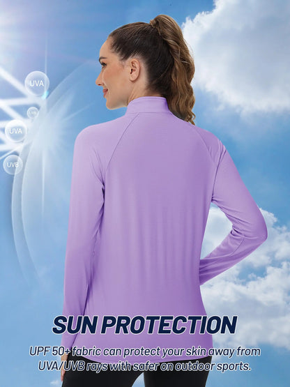 RIVKA | Sportief Damesvest Met Rits, Duimgaten & UV-bescherming – Licht, Functioneel & Ideaal Voor Actieve Dagen