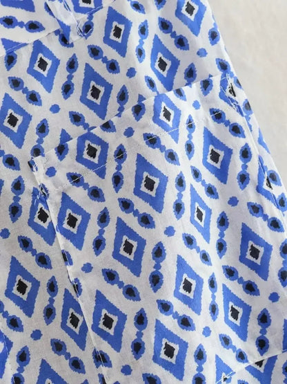 FARAH | Luchtige Zomerset Voor Dames Met Grafische Print - Relaxed, Zomers & Stijlvol