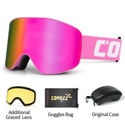 Professionele Ski Bril | Dubbele Anti-condens Lens Met UV400 & Breed Zicht
