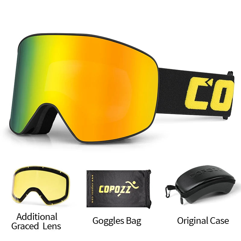 Professionele Ski Bril | Dubbele Anti-condens Lens Met UV400 & Breed Zicht