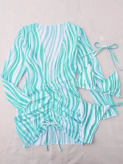 TUGBA | Luxe 3-Delige Bikini Set Voor Dames - Zomers & Elegant