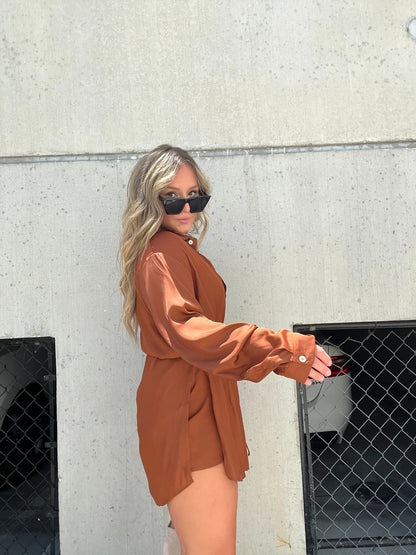 MAJA | Satin Blouse Suit - Stralend, Modieus & Comfortabel